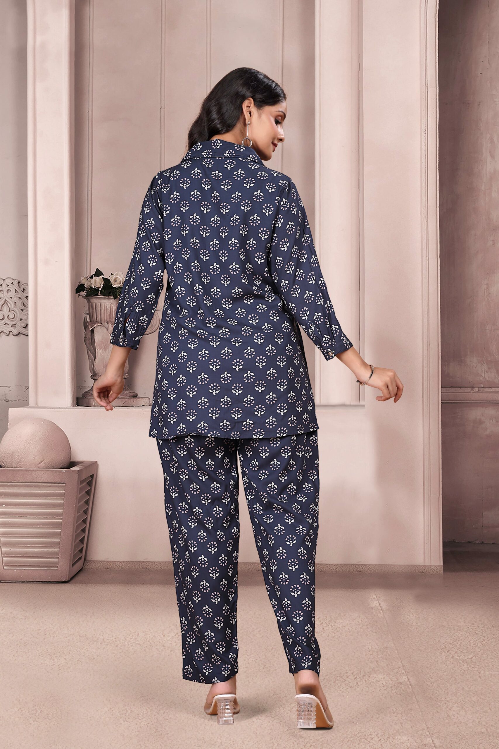blue-cord-set-100%-export-quality-rayon-for casual-party-regular-wear-function-diwali-1