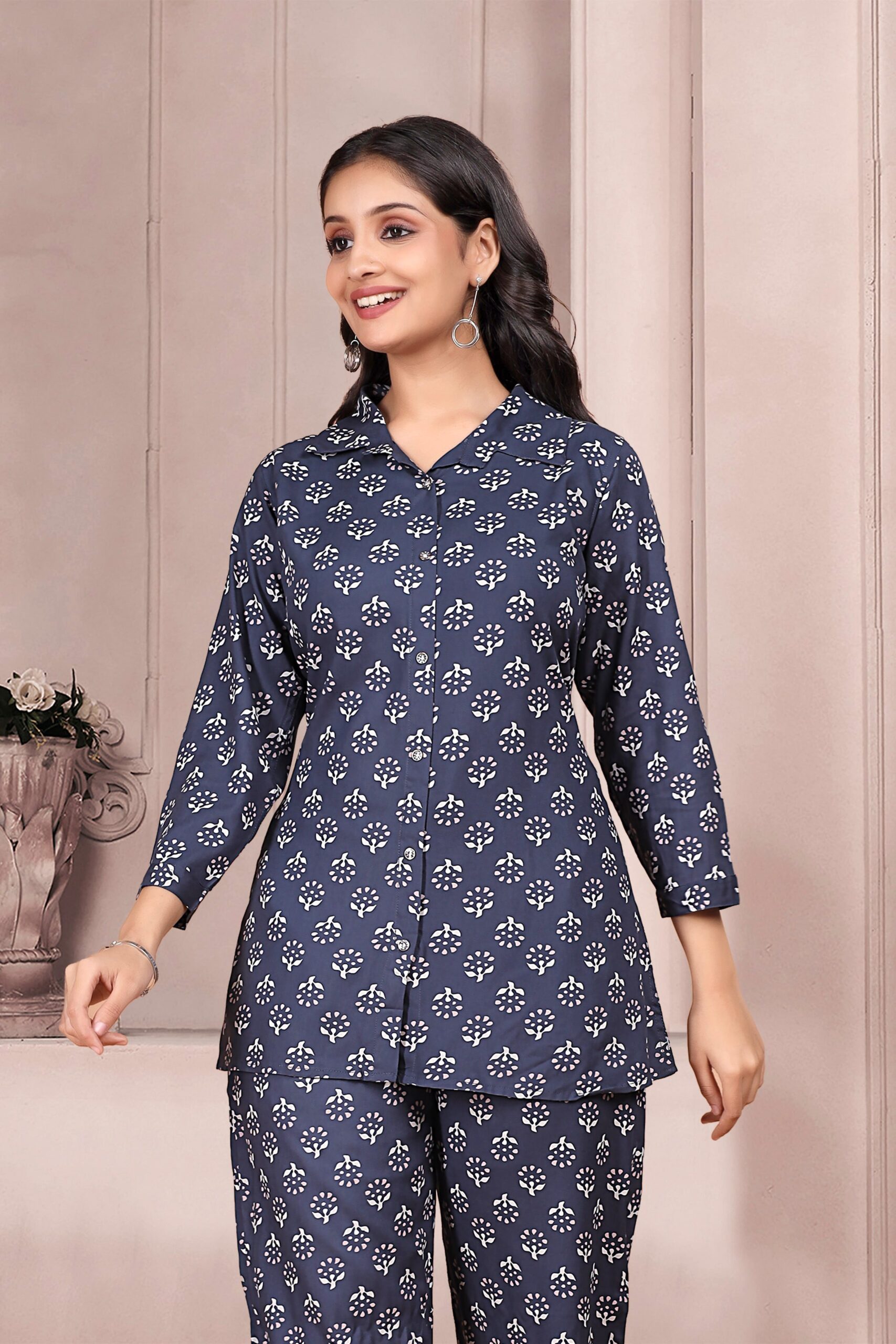 blue-cord-set-100%-export-quality-rayon-for casual-party-regular-wear-function-diwali-2